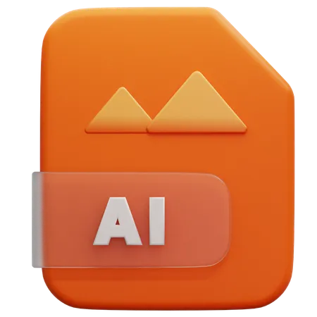 Ai File Format  3D Icon