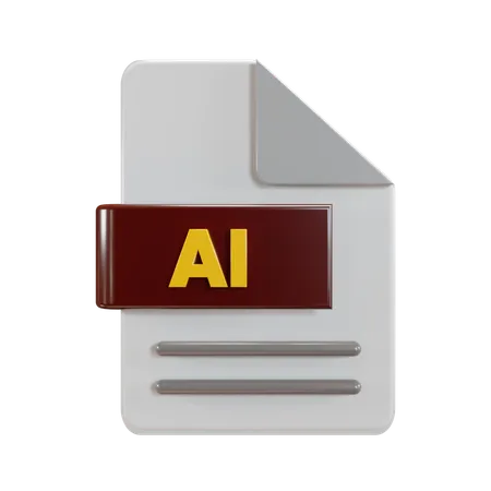 Ai File Transfer  3D Icon