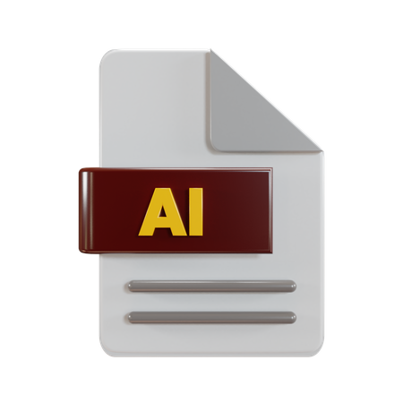 Ai File Transfer  3D Icon