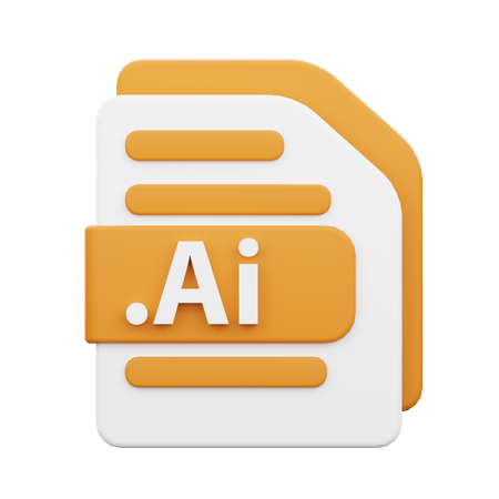 AI Files  3D Icon