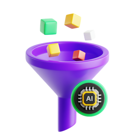 AI 필터  3D Icon