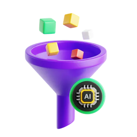 AI 필터  3D Icon