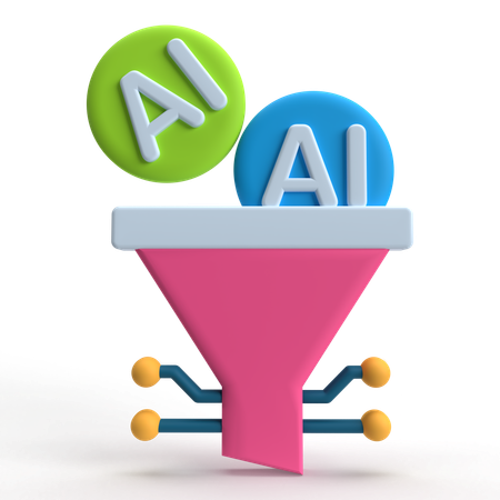 AI 필터  3D Icon