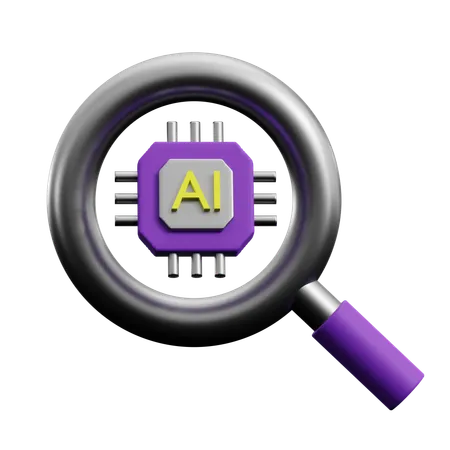 AI Finder  3D Icon