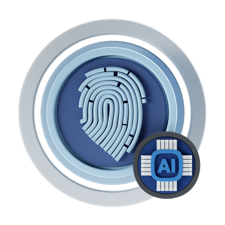 Ai Fingerprint  3D Icon