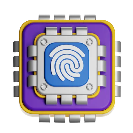 Authentification par empreinte digitale  3D Icon