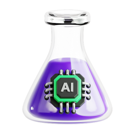 Ai Flask  3D Icon