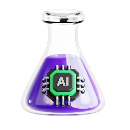 Ai Flask  3D Icon