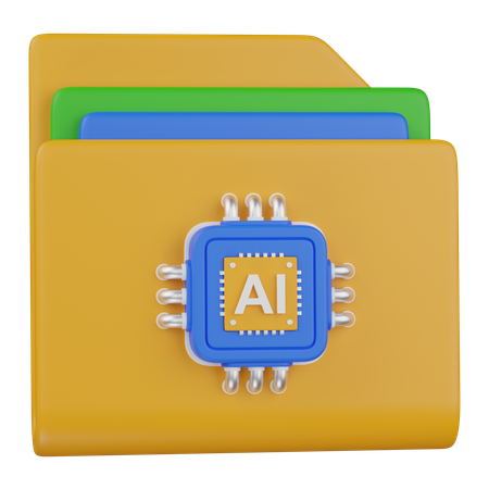 Ai folder  3D Icon