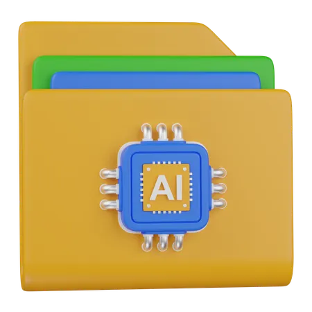 Ai folder  3D Icon