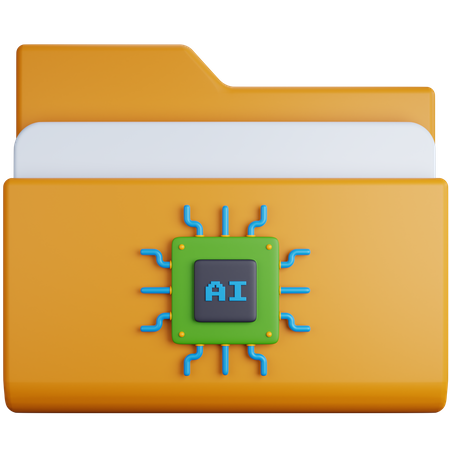 Ai Folder  3D Icon