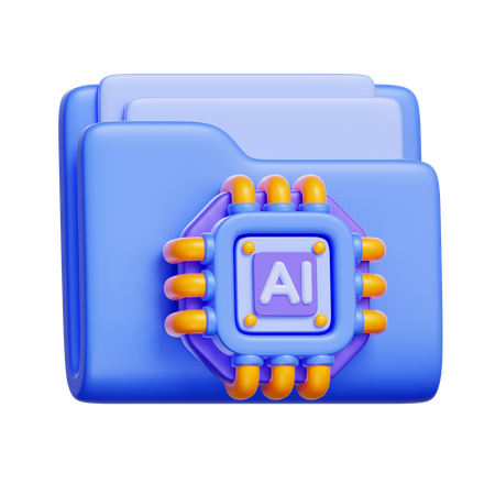 AI Folder  3D Icon