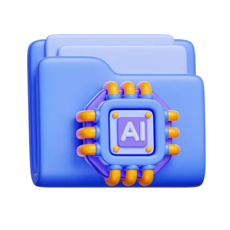 AI Folder  3D Icon