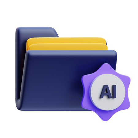 Ai Folder  3D Icon