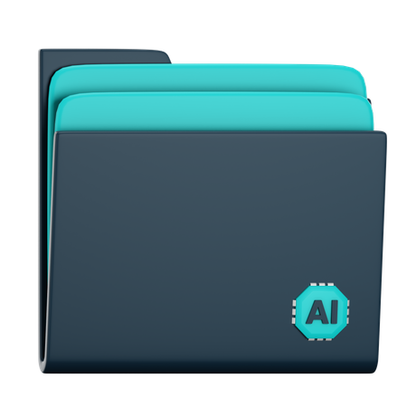 Ai Folder  3D Icon