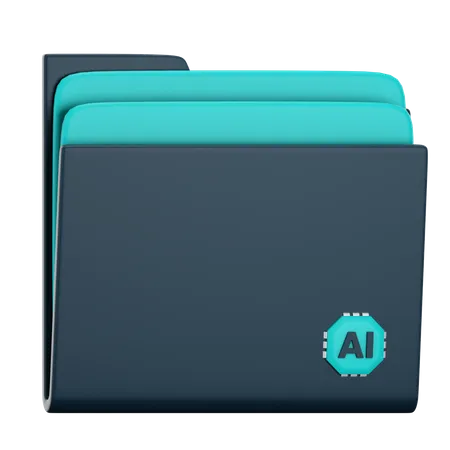 Ai Folder  3D Icon