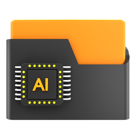 Ai Folder  3D Icon