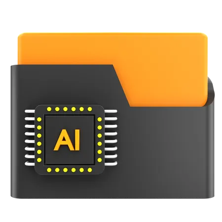 Ai Folder  3D Icon