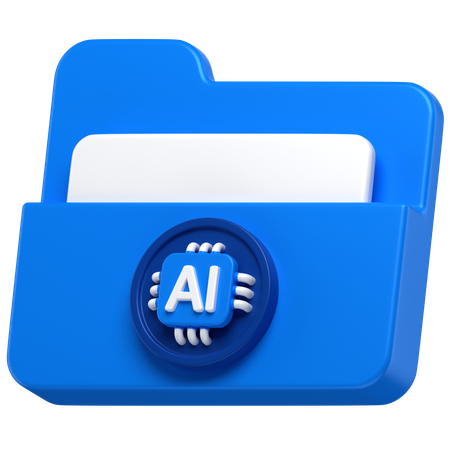 Ai Folder  3D Icon