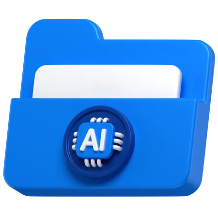 Ai Folder  3D Icon