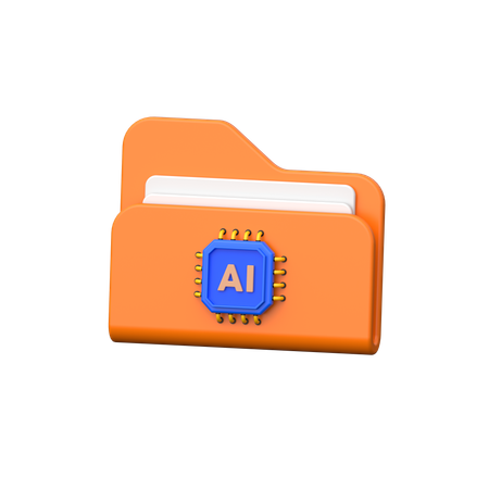 Ai Folder  3D Icon