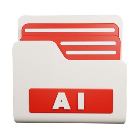 AI Folder  3D Icon