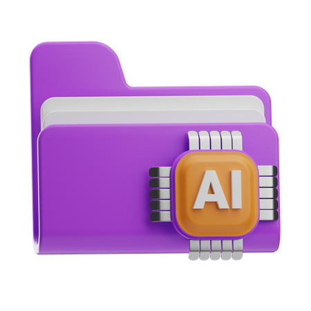 Ai Folder  3D Icon