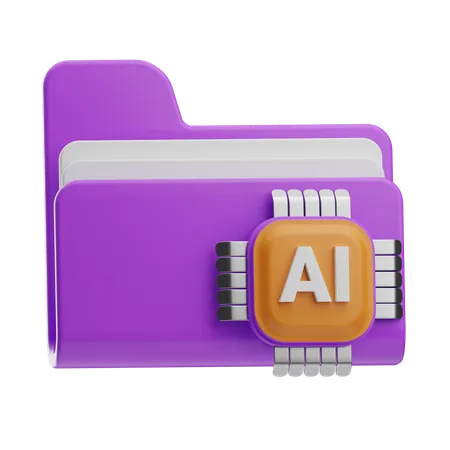 Ai Folder  3D Icon