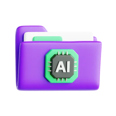 Ai Folder  3D Icon