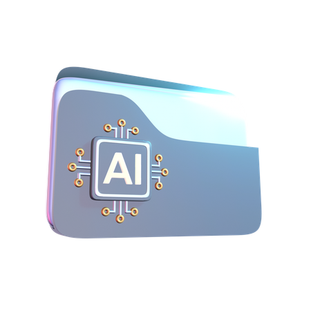 Ai Folder  3D Icon