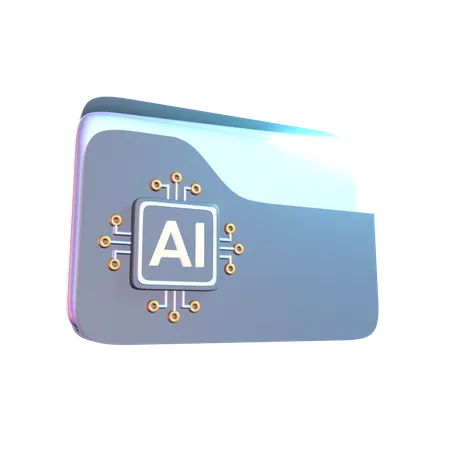 Ai Folder  3D Icon