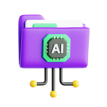 Ai Folder  3D Icon