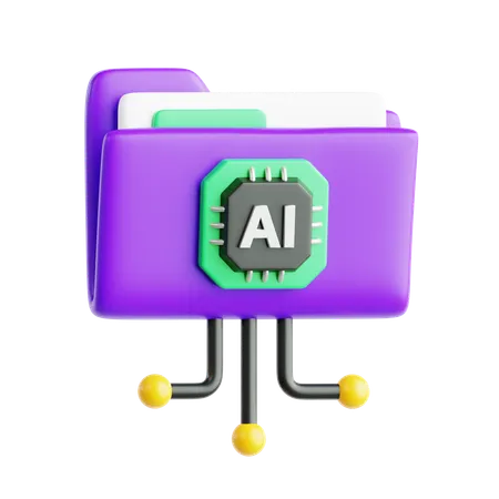 Ai Folder  3D Icon