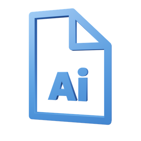 Ai Folder  3D Icon