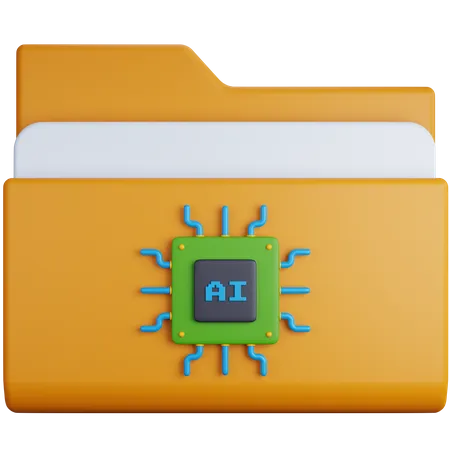 Ai Folder  3D Icon