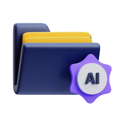 Artificial Intelligence 3 D Illustration 3D Icon