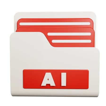 AI Folder  3D Icon