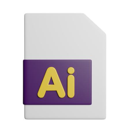 Ai Format  3D Icon