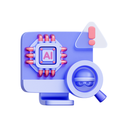 AI Fraud Detection  3D Icon