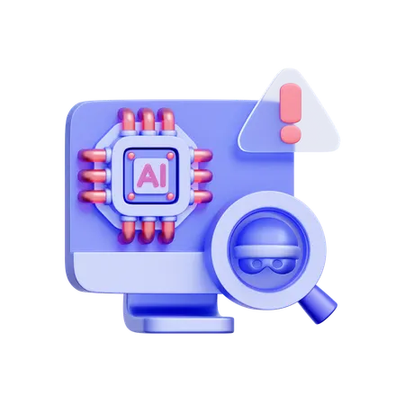 AI Fraud Detection  3D Icon