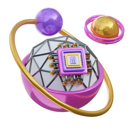 Ai Galaxy  3D Icon