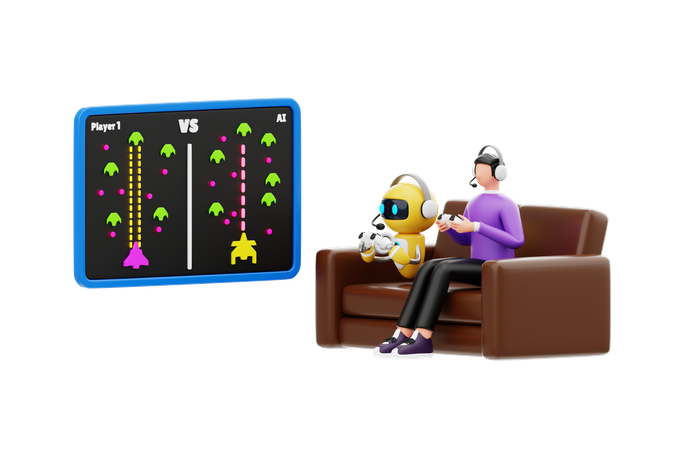 Ai Gaming  3D Icon