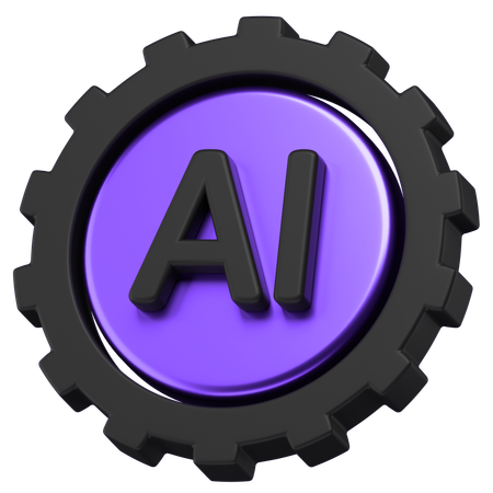 Ai Gear  3D Icon