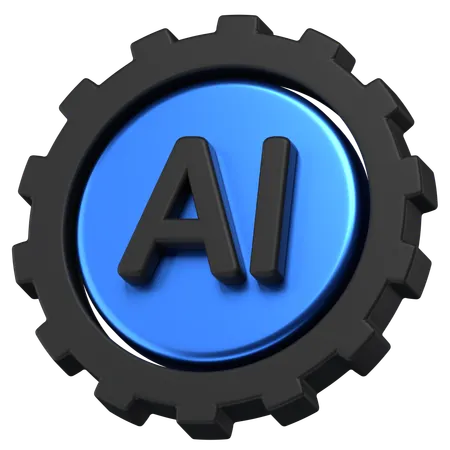 Ai Gear  3D Icon