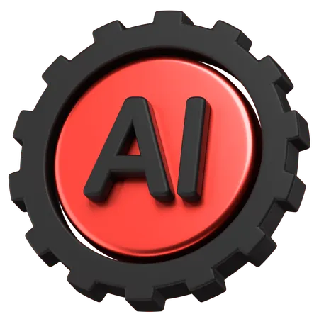Ai Gear  3D Icon