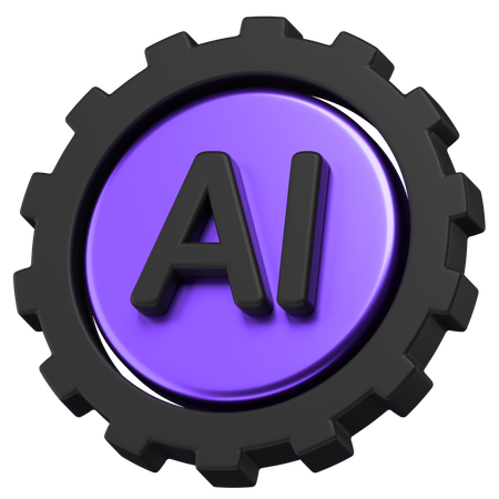 Ai Gear  3D Icon