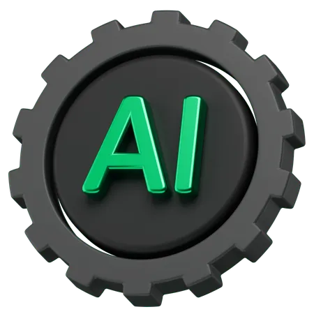 Ai Gear  3D Icon