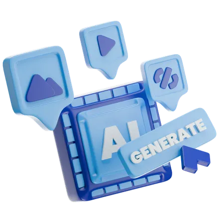Ai Generate  3D Icon
