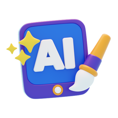 AI Generated Art  3D Icon