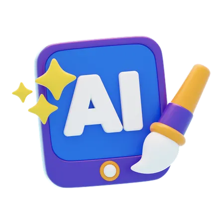 AI Generated Art  3D Icon
